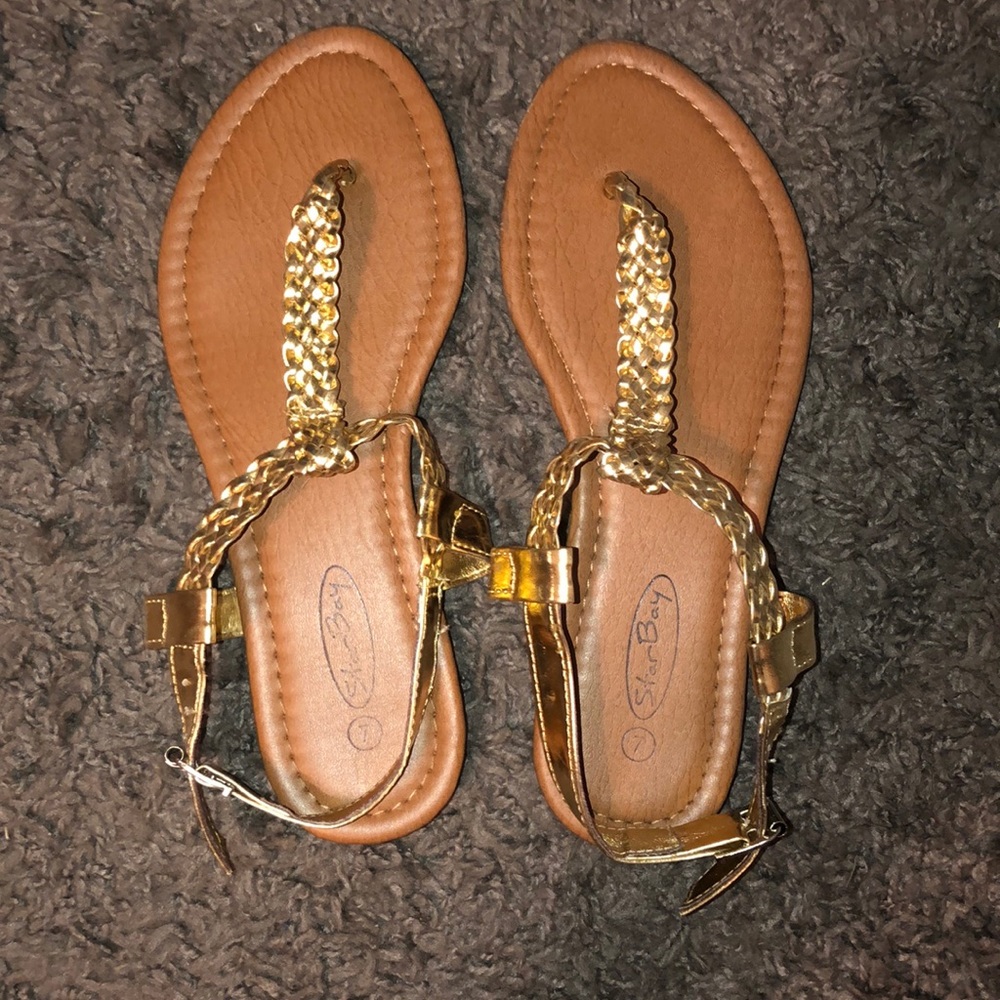 Gold sandals